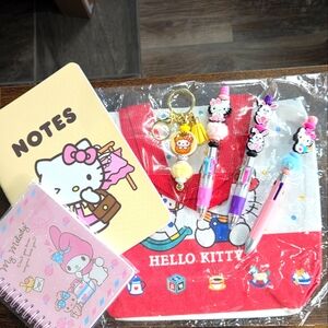 New Handmade Beaded Pens/keychain Hello Kitty Easter Basket Filler Bundle